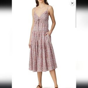 La Vie Rebecca Taylor Sleeveless Eva Floral Dress, SZ medium.